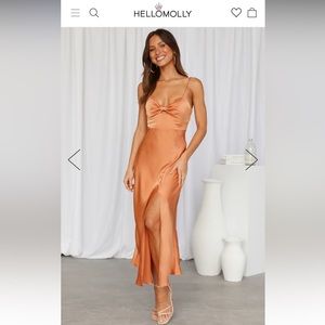 ‘I’ll be yours maxi dress orange’